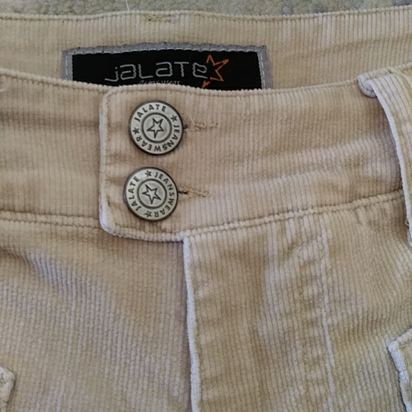 Jalate Jeans Wear Corduroy Shortie Shorts Junior 7/8 Tan - Picture 6 of 14